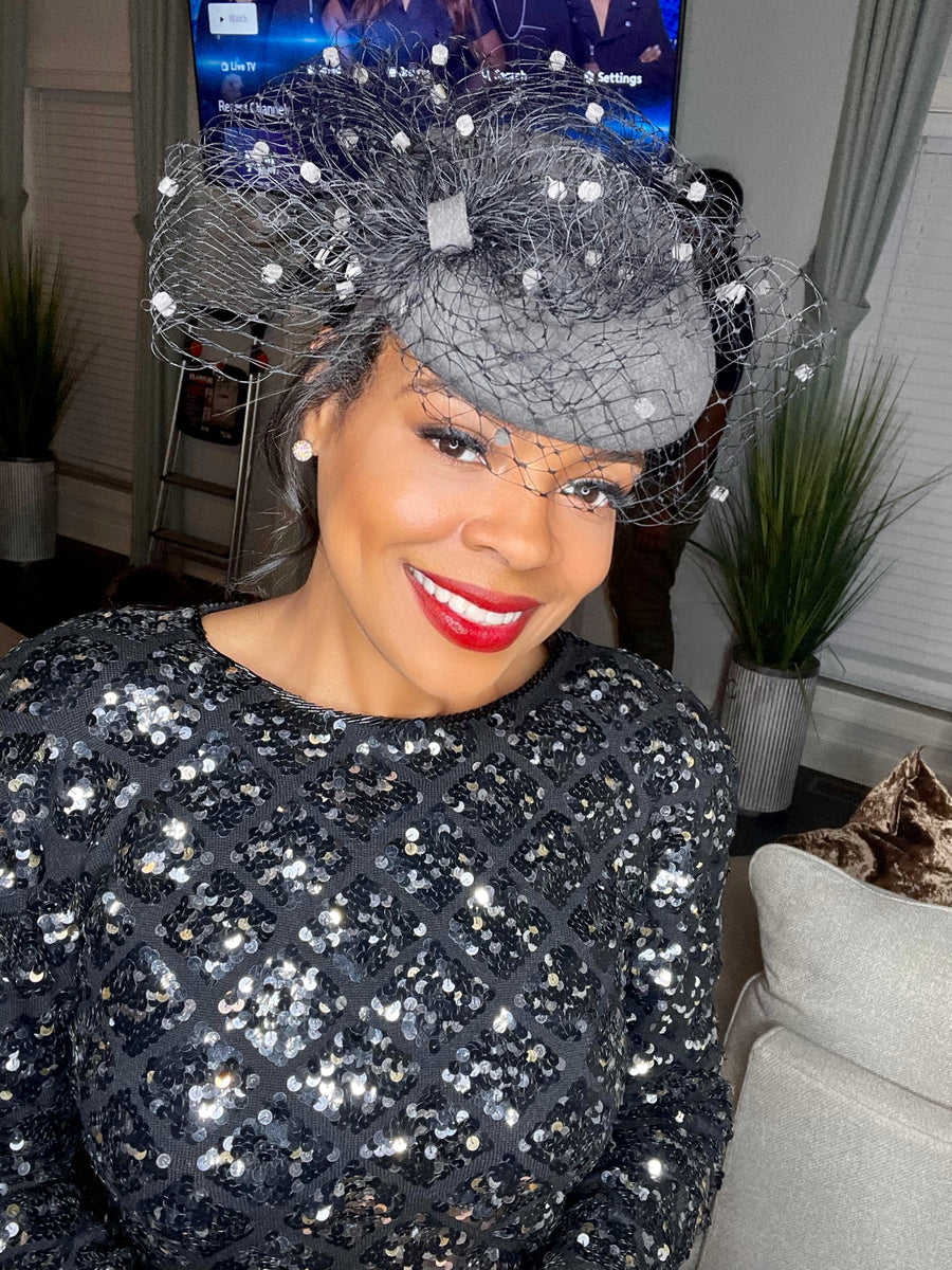 Headpiece, Fascinator, Photo Prop OS Elegant Fascinator Hat Headband Ladies main image 3